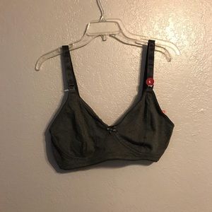 *New* dark gray nursing bra